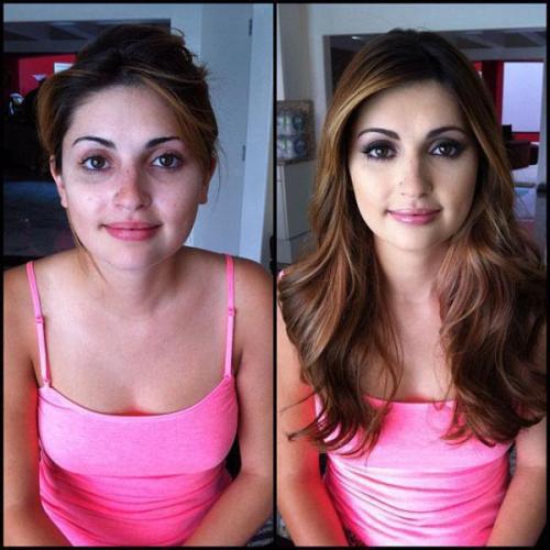 hypeangel:    33 Photos That Show Women Before and After Applying Makeup  