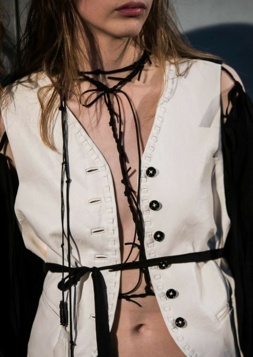 lovecrumbss:ann demeulemeester ss17 details porn pictures