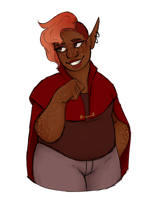 butchjasprose:I got caught up with taz and I love her already[image description: a drawing of Lup fr