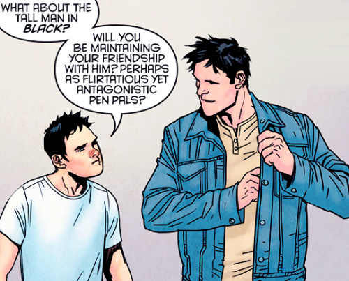 batfamcreys:“Midnighter prefers to call us ‘arch-frenemies.’ Or ‘nemesisters,’ but I think that one 