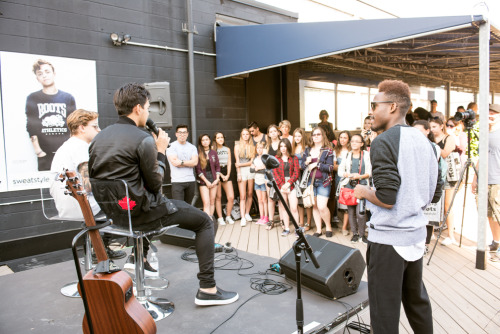 Scott Helman & Tyler Shaw #sweatstyle takeover on the Much Rooftop.August 29th 2016Scott Helman 