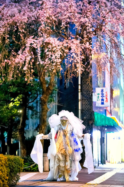 Japanese high school student Kanji - wearing one of the outfits he handmade for Tokyo Fashion Week -