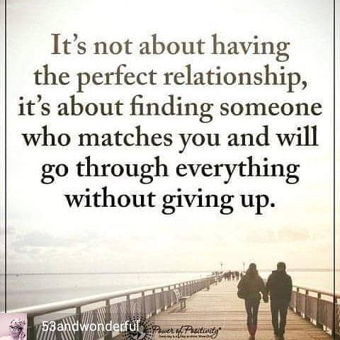 <p>This is exactly what #Marriage is about. When both people never give up on #growing , #learning , #trying , #transcending and #forgiving . When they realize that the other is the #strength that they lack and need and therefore they are stronger together than apart.</p>

<p>For #Relationships , it is about finding the person you can have this with and settling down with that person. Do they add to your life? Do they #align with your #purpose ? Can they help you find and fulfill your purpose in life? If the answer to all three is yes…then you have a good indicator that you should marry that person.</p>

<p>To #Singles , know that no one is #perfect and neither are you. So shoot your shot for the #stars , but be #honest with yourself and be #focused on and open to your #match . Don’t let low self-esteem cause you to not give someone who is a #mirror #image of yourself a chance to #Love you to #Life .<br/>
#TheSoulMateSpecialist </p>

<p>S/O to @53andwonderful for the post.<br/>
<a href="https://www.instagram.com/p/CLYKmLBhUYj/?igshid=2us5g56qp4xq" target="_blank">https://www.instagram.com/p/CLYKmLBhUYj/?igshid=2us5g56qp4xq</a></p>