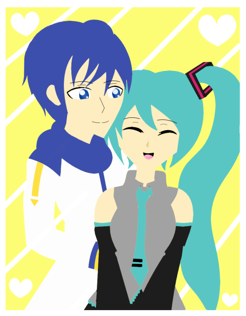 Something for KaiMiku Day (1/23/22)Not proud of it but it was the best I could do with what I had X(