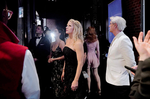 danawhitaker:Stephanie J. Block and Kelli O'Hara backstage during the 73rd Annual Tony Awards at Rad