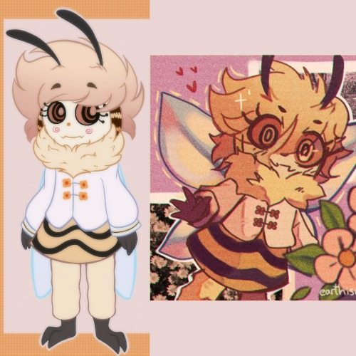 HELLOoOoO! I Love Your Content, I Would Love To See My Oc Tawog Bee With Your Beautiful Drawing Style,
