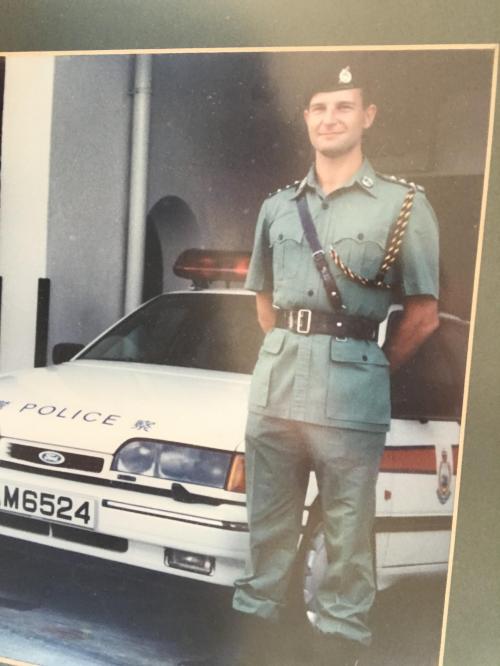 My dad in his twenties as an officer in the royal Hong Kong police 1980s by JBOBHK135