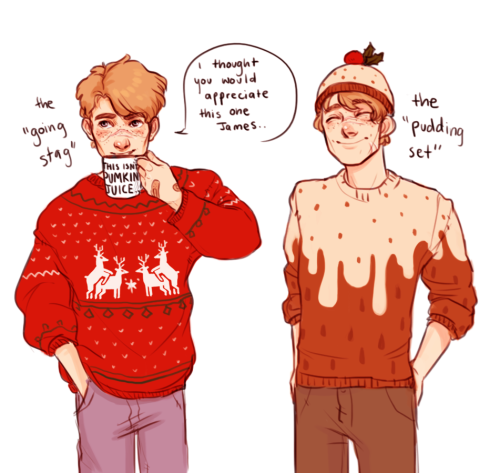 batcii:i promised remus in dorky christmas sweaters and damnit if i wasn’t going to deliver; featuri