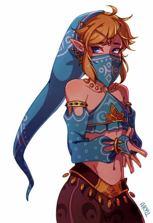 lilykittytrap:  I’m in love 😍😍😍 In the new Zelda game, link has to wear a Gerudo outfit as part of a main quest! Here’s a collection for all your trappy link needs ❤ more to come!  Part 1 of 4
