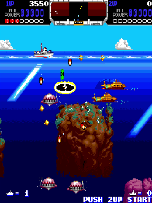 randomisedgaming:  Ten more great screenshots from the 1987 Japanese only arcade game developed by  Woodplace: The Deep / ザディープ Outside of a limited bootleg release in the west, The Deep’s only home ports were on European computers like the