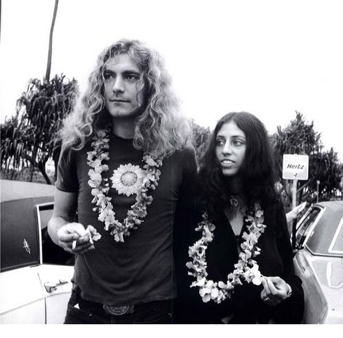 Robert Plant and Maureen Wilson in Hawaii.