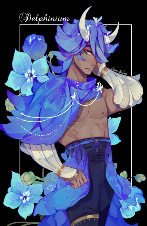 Another flower man! :DI really loved playing with these colors ^^