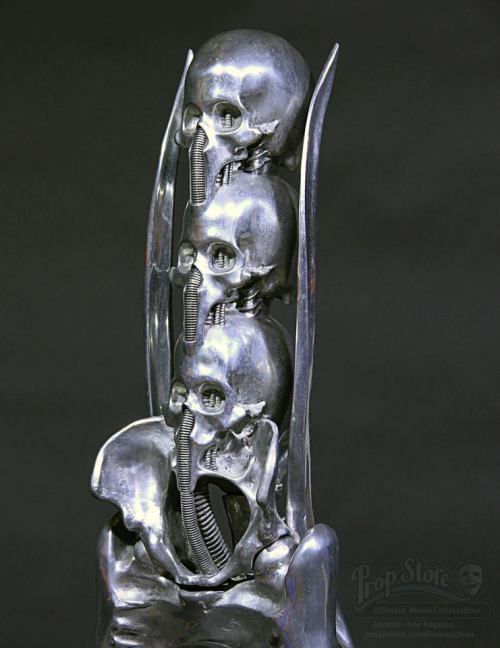 thefabulousweirdtrotters:  H R Giger - Giger-Owned Aluminium Harkonnen “Capo” Chair    