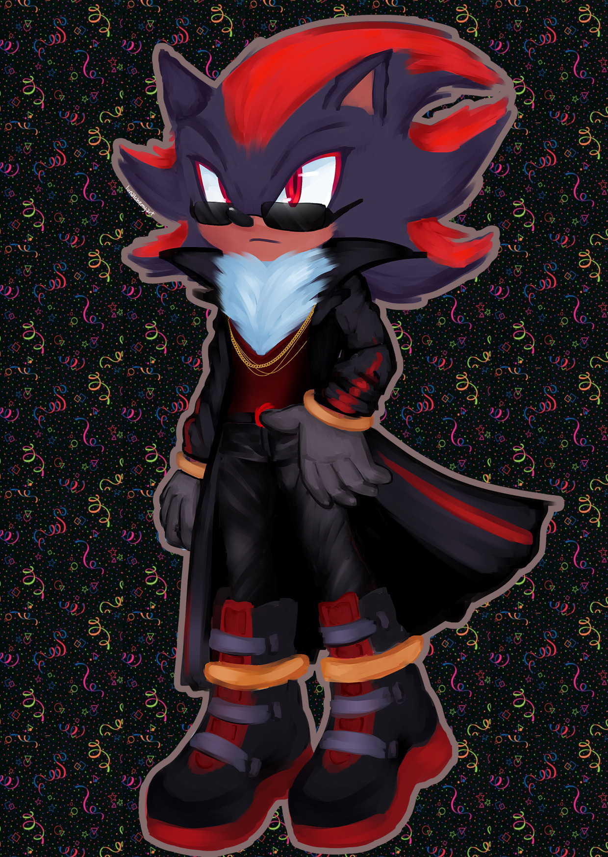 Sonic x Shadow Lunadragon - Illustrations ART street