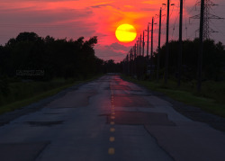 seebest:  North Talbot Road sunset, Essex County, Ontario.  