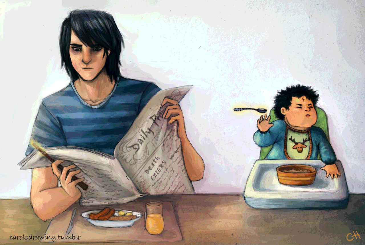carolsdrawing:  Just imagine if Sirius had raised Harry… 