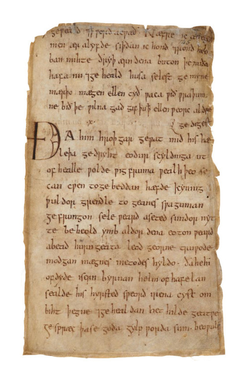 hrothgar:Beowulf, MS Cotton Vitellius A XV, f. 147r., c. 1000, British LibrarySource: bl