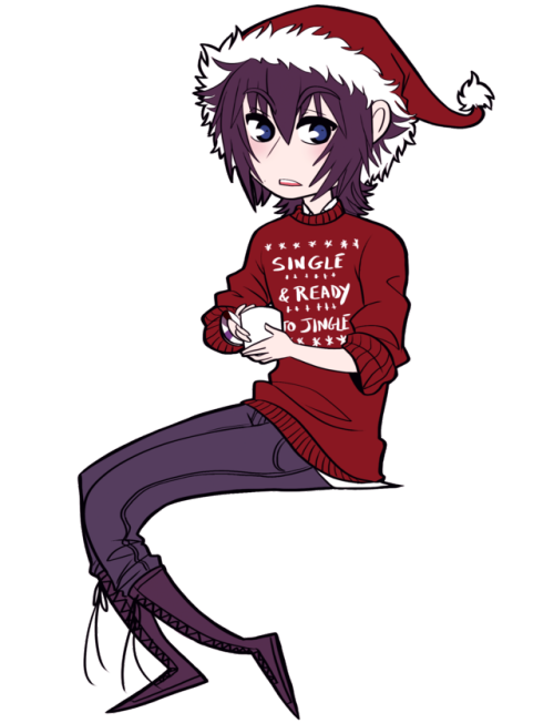 destiny-islanders: Saw this ugly Christmas sweater at the mall and immediately knew I had to draw Noctis in it Prompto | 