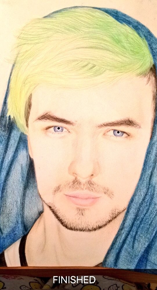 Finally finished my @therealjacksepticeye drawing! Pretty chuffed, think I enjoyed drawing his eyes most