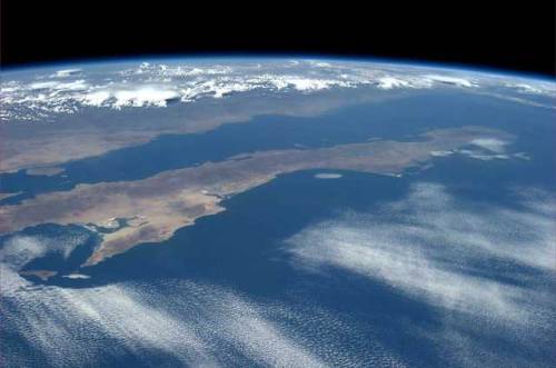 Our background image here. The lower half of the beautiful Baja peninsula from the International space station.