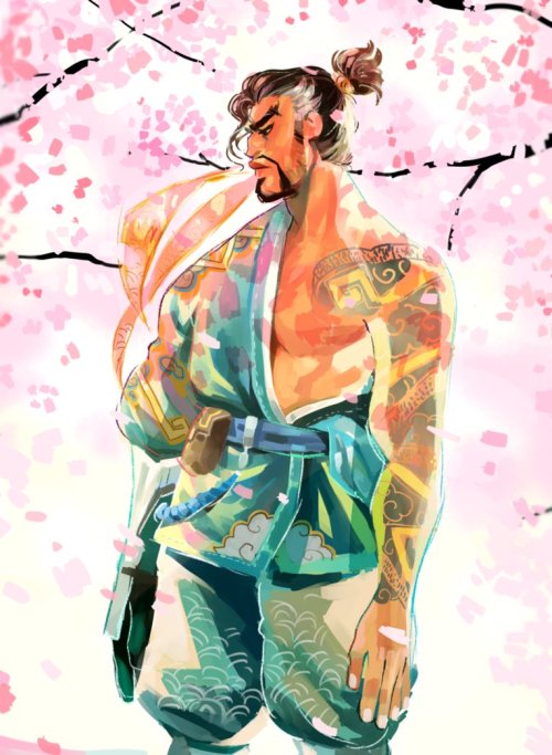 thealmightythirst:  overwatch-fan-art:  hanzo shimada by machosill   pretty pretty pretty