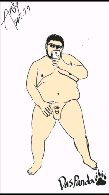 gordo4gordo4superchub:  daspandabear:  @phineas5193 drew me today, so sweet ^_^  So cute