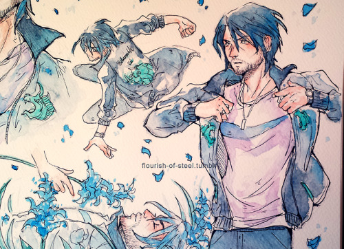 flourish-of-steel:I should paint more older noctis