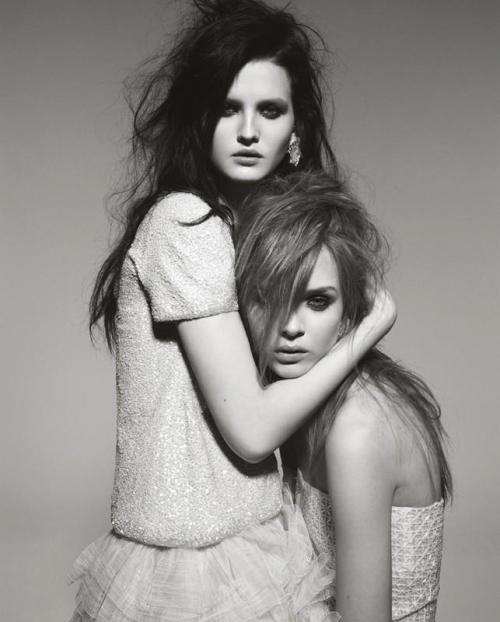 Josephine Skriver & Katlin Aas by Peter Farago and Ingela Klemetz Farago - Northern Women in Cha