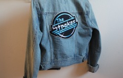 letsstrokethestrokes:  My beloved Strokes jacket &lt;3 Kind of old school Strokes.