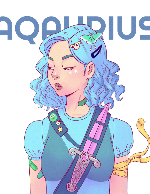 What if an Aquarius was in a girl gang?Stickers here.