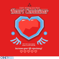 Othertees:                    “The Miraculous Heart Container” By Azafran   