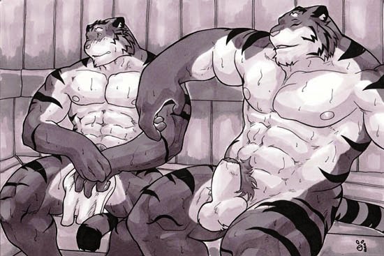 yiffy-goodness:  (Tigers and Dogs &frac12;) Had to slip in an otter ;D X,X,X,X,X,X,X,X,X,X