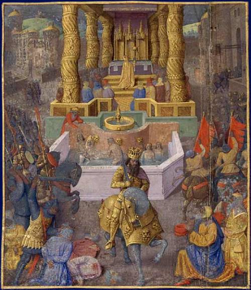 jean-fouquet:  Capture of Jerusalem by Herod