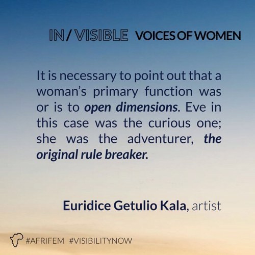 Artist Euridice Getulio Kala is changing the conversation! Read more on AnotherAfrica.net [link in b