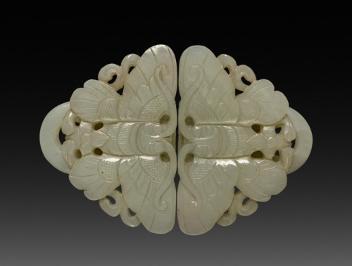 Butterfly Buckle, 1800, Cleveland Museum of Art: Chinese ArtSize: Part 1: 4.6 x 6.1 cm (1 13/16 x 2 