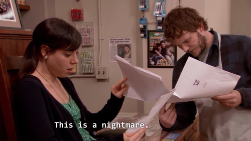 intensional:  when your relatives ask you about your life  