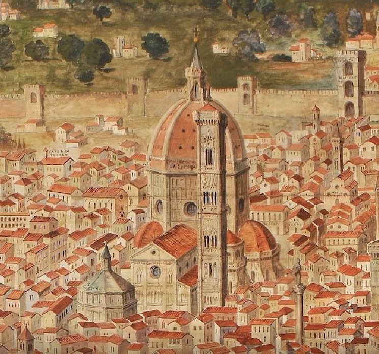 italianartsociety:  La Veduta della Catena: Florence’s “Chain Map”. In 1403,