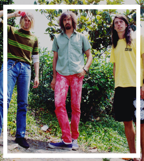 breedinbloom:  Nirvana photographed by Kevin Estrada in Culver City, CA / August, 17, 1991. 