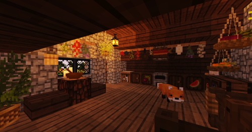My lil’ Rustic cabin on the @bittercraftmc server &lt;3Not my primary home, but I love it dearly. :&