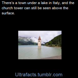 Ultrafacts:the Lake Is Famous For The Steeple Of A Submerged Church; When The Water