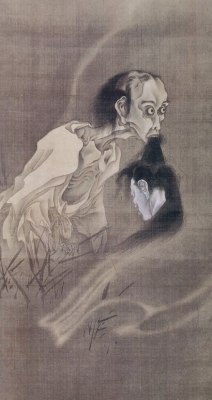 blackpaint20:    Ghost ,1870 by Kawanabe Kyōsai  