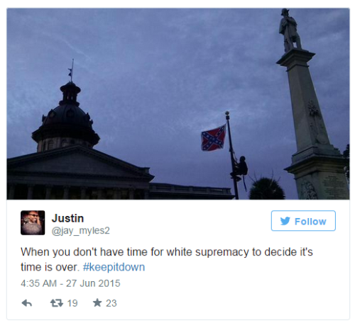 Watch a NC Educator Risk Jail Time by Tearing Down the Statehouse&rsquo;s Confederate Flag &ldqu