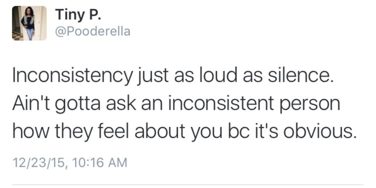 pooderella:  Don’t ever let a mf play you. Don’t ever let a mf claim they for
