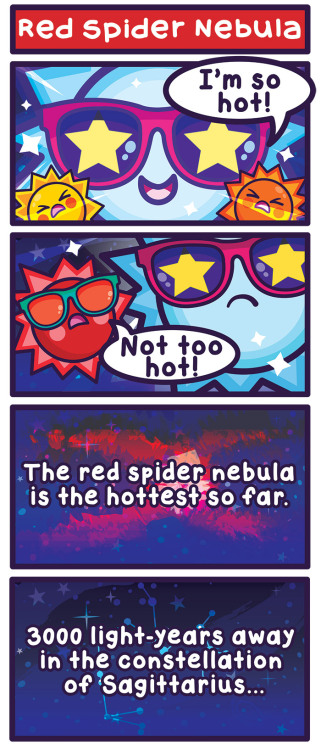 cosmicfunnies: Better late than never!This week’s comic: Red Spider NebulaTwo more comics will