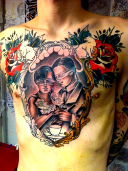 punkrockbetty:  thievinggenius:  Tattoo done by Claudia De Saba.  I LOVE this. 