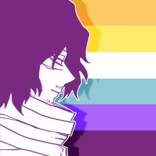 mlm-kiri: Non-binary gay Aizawa icons requested by Anon!Non-binary gay flag credit to @gywozepp