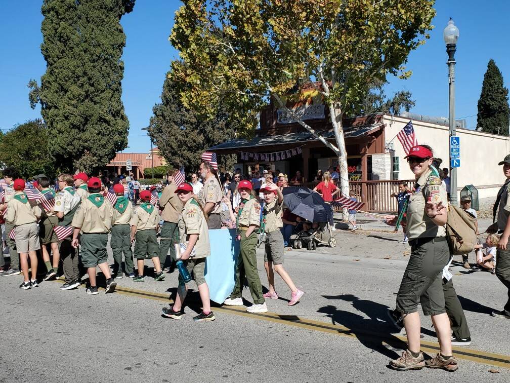 Troop 318B & G showed up to the Murrieta Veteran’s Day parade to celebrate and support our Veterans!
Special Shoutout to Mr. McAfee! Thank you for your 24 years of service! We all appreciate it!