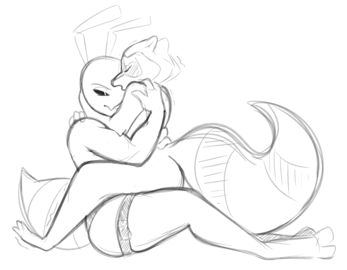 lesbianskeletons: SMUT DOODLES PART 3 Ok uh, so I’ve accumulated some smut doodles,