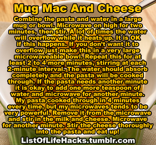 listoflifehacks:  If you like this list of life hacks, follow ListOfLifeHacks for more like it!