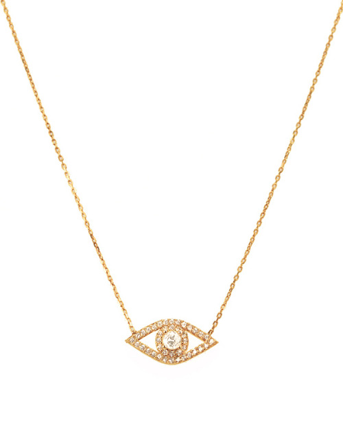 ofthemoons:evil eye necklace via here